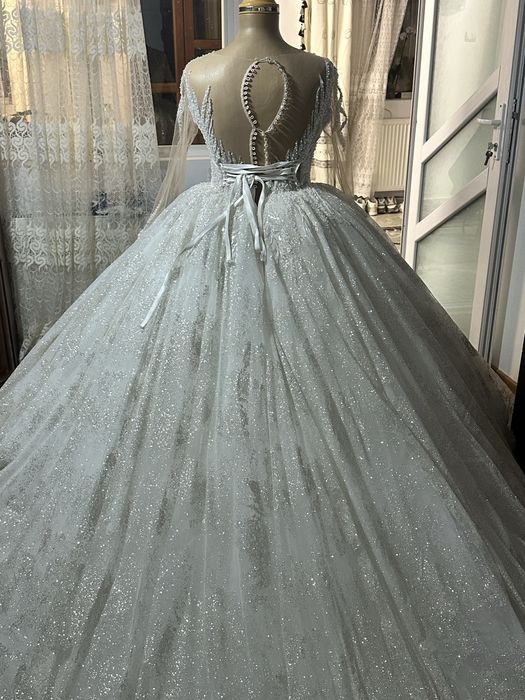 Rochie de Mireasă , Marime S-L  Corset Reglabil