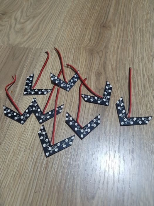 Semnalizare auto suplimentara ascunsa in oglinda, 14 SMD