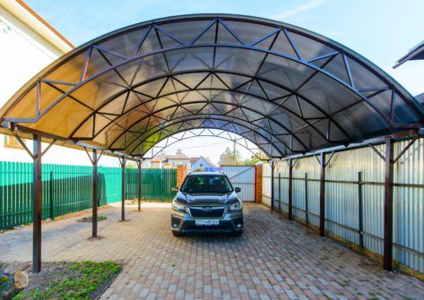 Навесы для автомобилей и участников