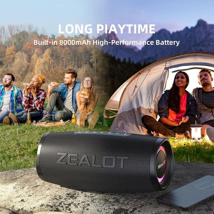 Boxă wireless Zealot S56 40W cu card TF/stick USB