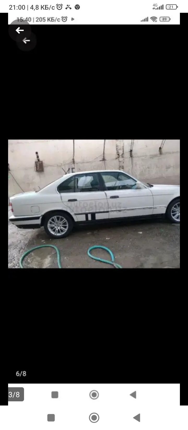 BMW E34 525 sotiladi holati rasimdagiday matorida ishi bor