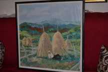TABLOU ANGHEL VASILE SIMINIUC - Ulei pe panza - 70 x 70 - Saru Dornei