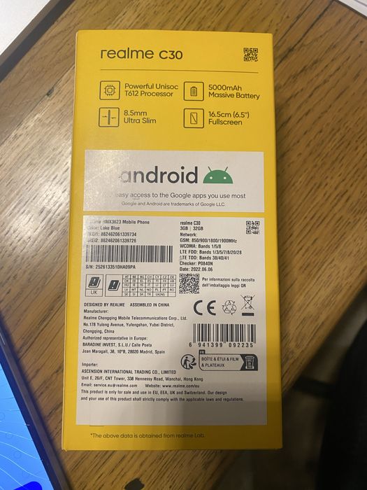 телефон Realme C30 RMX3623 за части