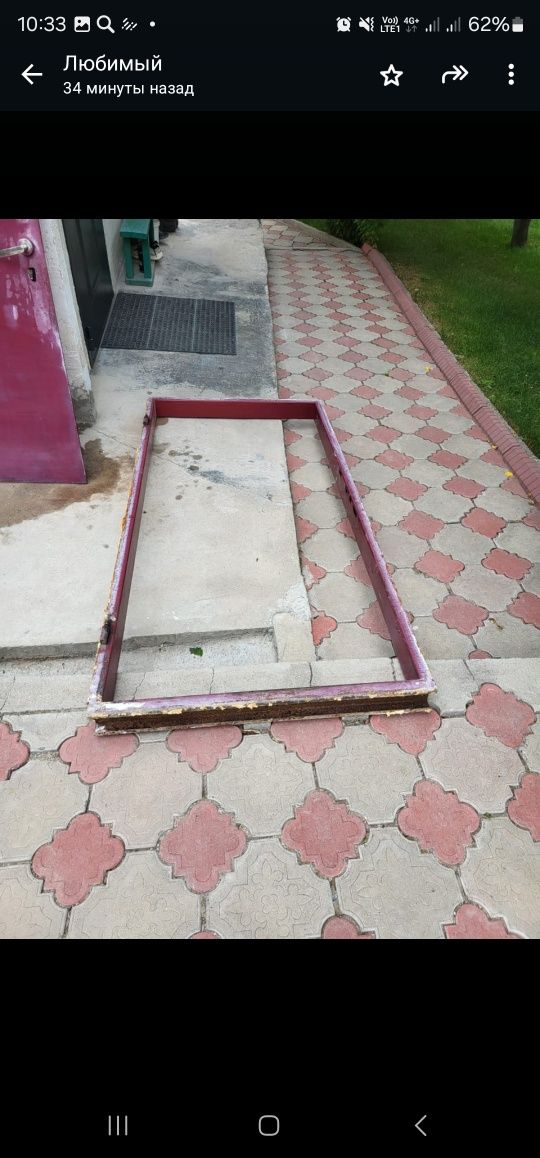 Продам входную металлическую дверь. Железо. 2 замка рабочих.