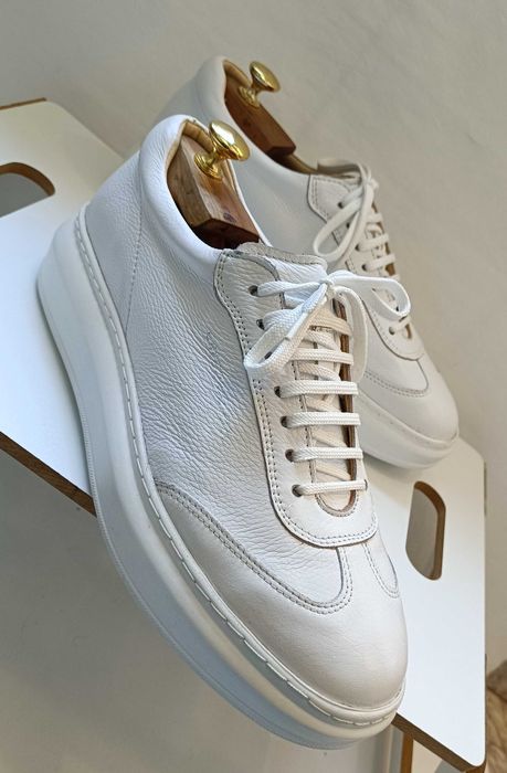 Pantofi sport casual 44 44.5 lucrati manual G. Rizo NOI piele naturala