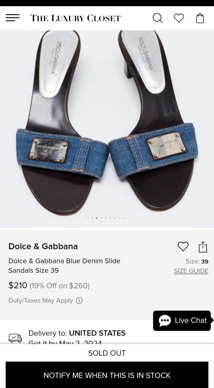Sandale Dolce Gabbana autentice