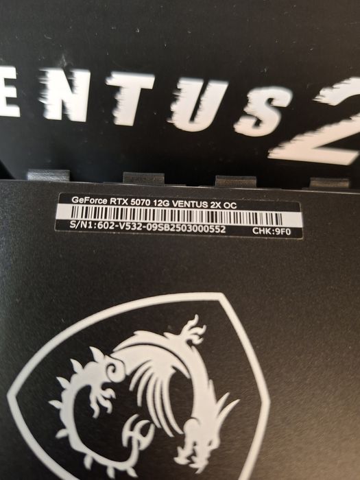 RTX 5070 12GB MSI Ventus 2x