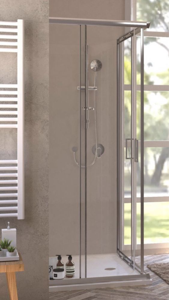 Cabina dus  sticla securizata  + cadita compozit noua ITALIA PONSI