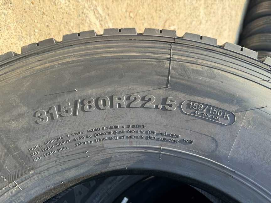 Anvelope noi on/off de directie 315/80R22.5 pentru camion SCANIA