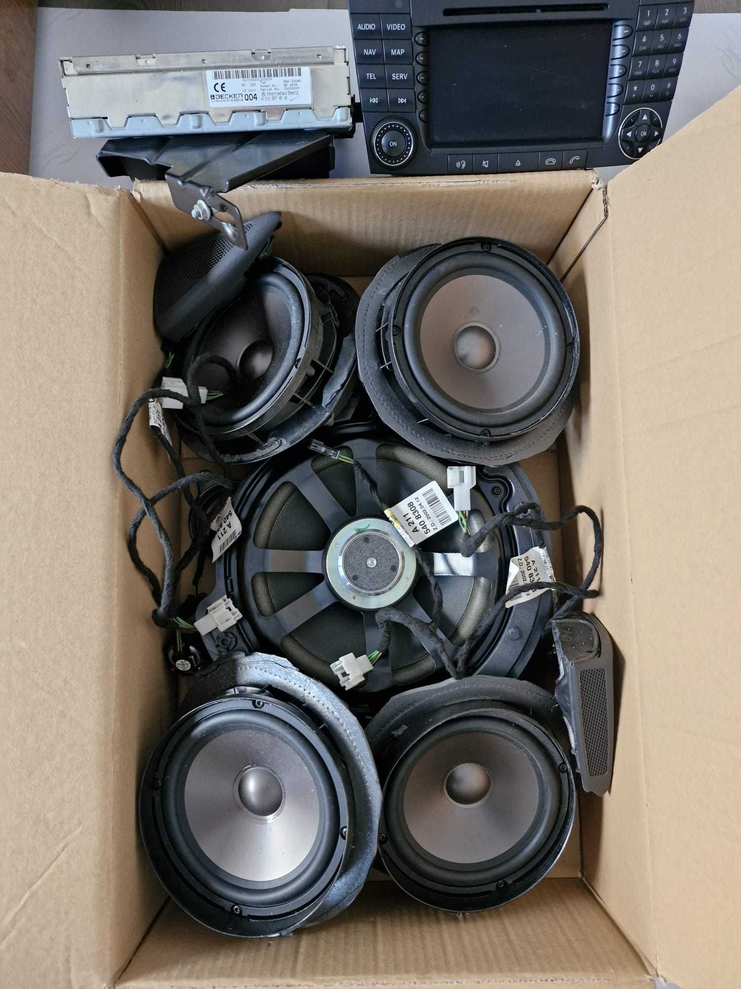 Sistem Harman Kardon - Mercedes W211 cu Navigatie, Ampificator, Fibra