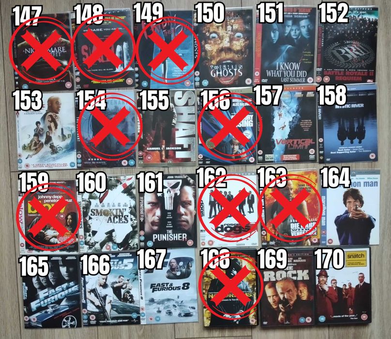 Екшън Филми DVD's Оригинални Дискове на Английски Език 4 лв/бр Movie