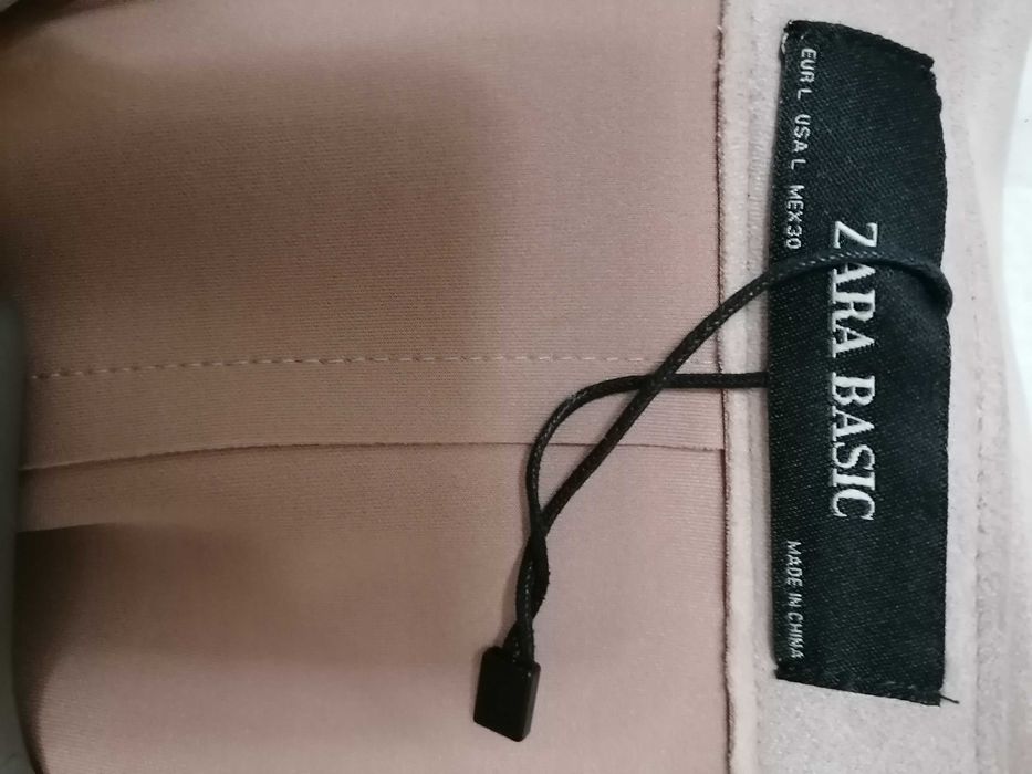 Jachetă piele întoarsă Zara