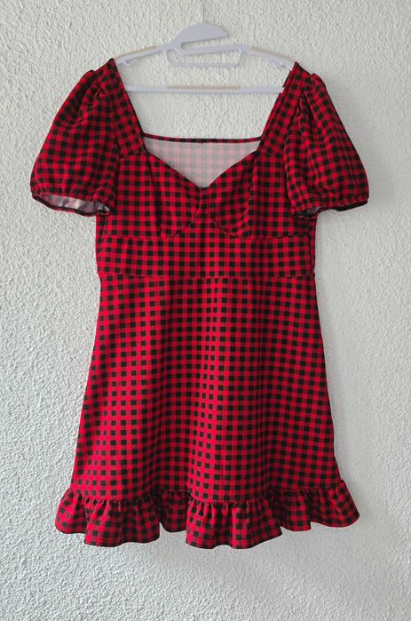 Карирана рокля ХЛ-2ХЛ