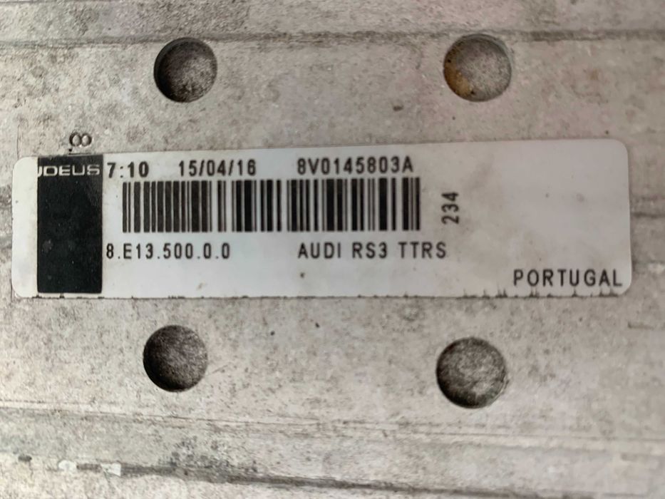 Radiator intercooler Audi RS3 8V cod 8V0145803A ,original