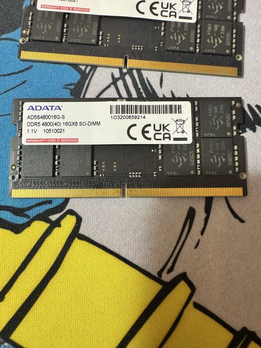Ram Памет 32GB (2х16) DDR5 ADATA SO-DIMM 4800 CL40
