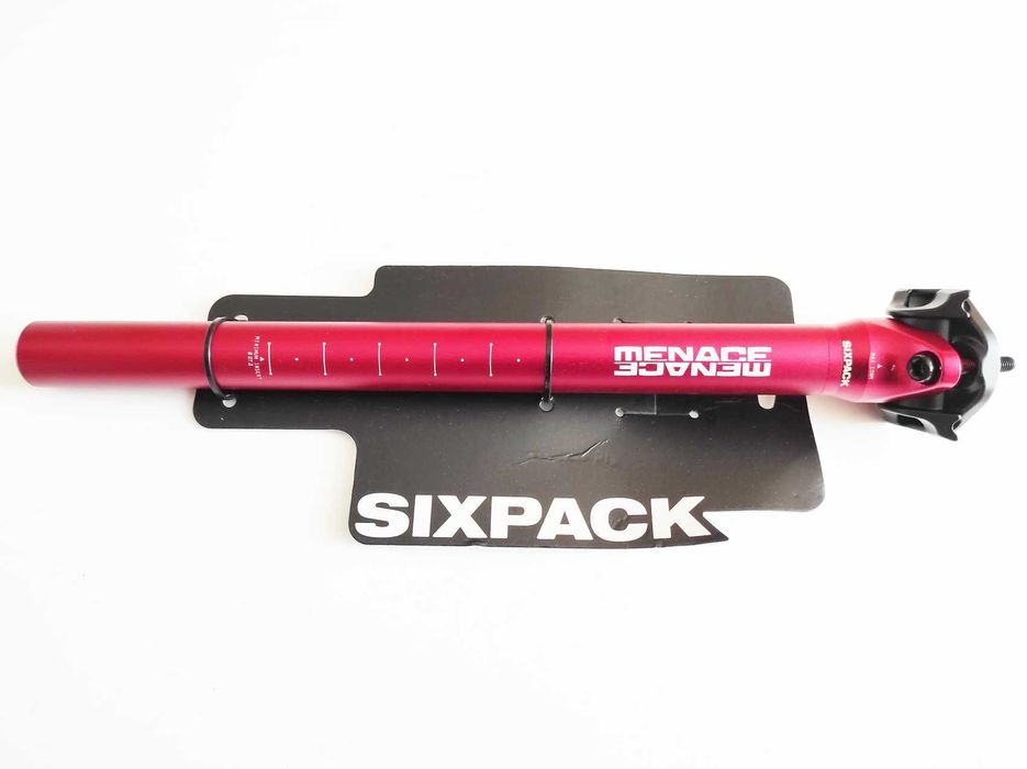 Tija de sa Sixpack Menace 27.2x350mm rosie, noua