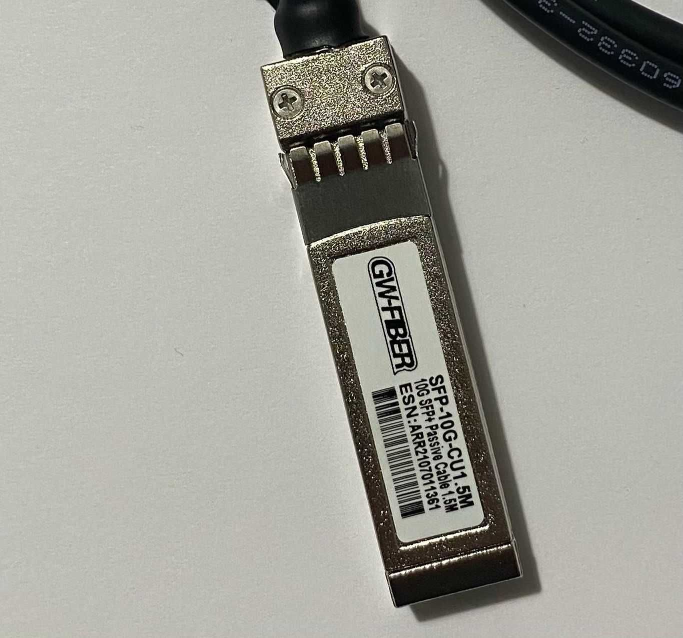 Cablu Twinax dac SFP+ 10Gb pasiv Gw fiber 1,5M  2M  3M 30AWG