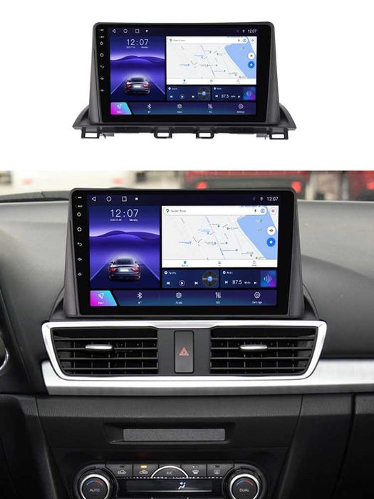Navigatie Android 14 Mazda 3 2013 - 2019 Waze Carplay + CAMERA
