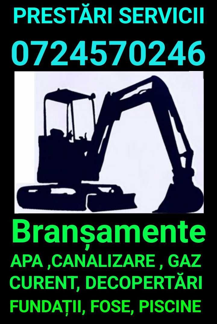 Prestari servicii miniexcavator 2,6 tone