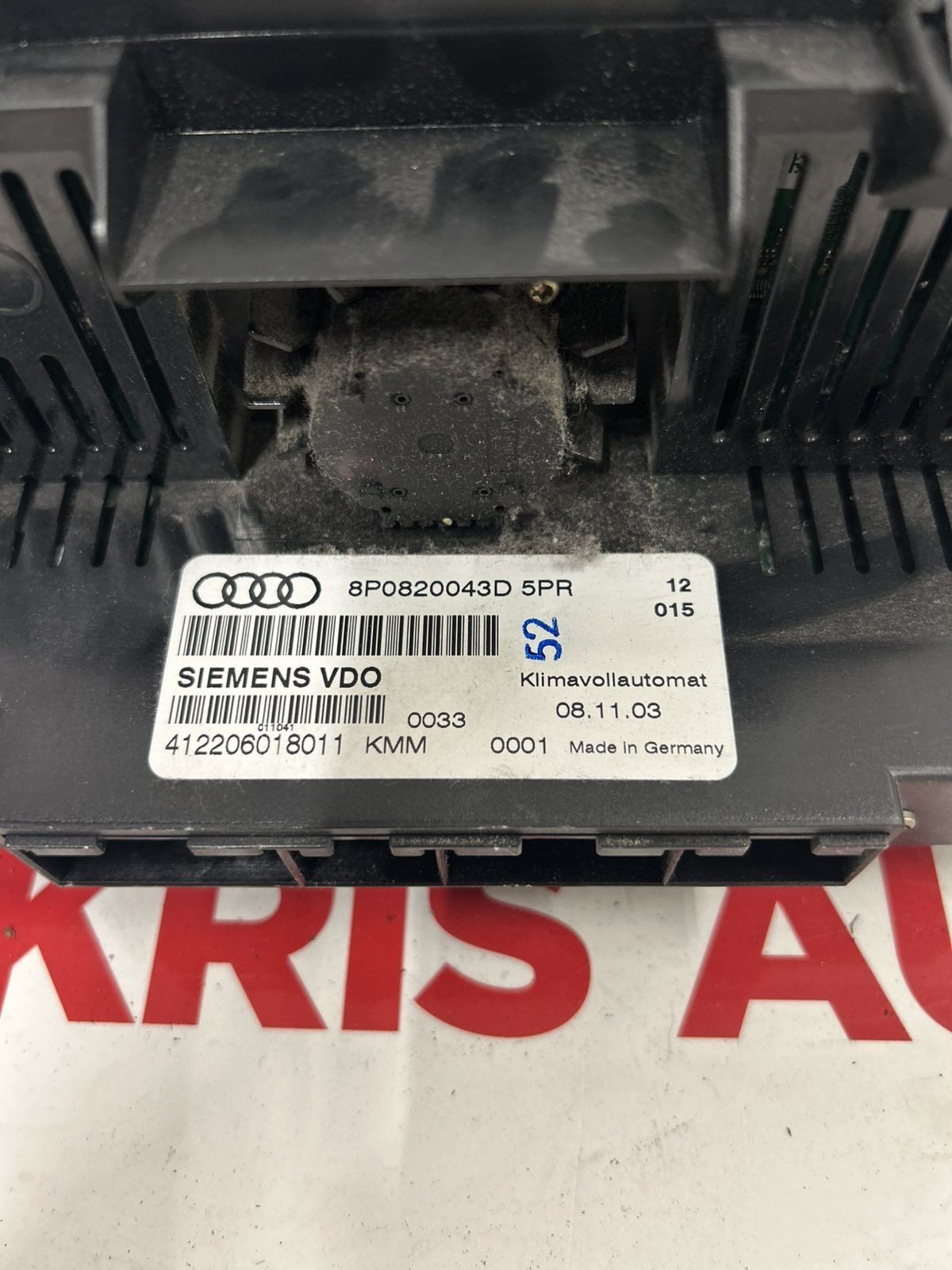 Управление климатроник Audi A3 8P 2004г / Ауди А3 8П 2004г