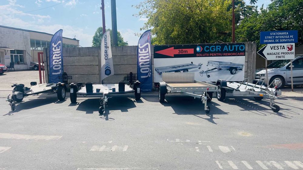 Remorca 750 kg Moto - Atv Omologata Rar - Provizorii pe loc