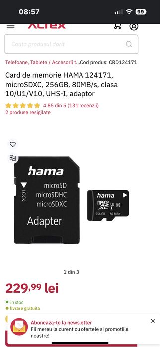 Carduri memorie hama 256gb sigilate