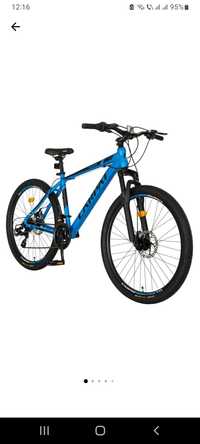 Bicicletă Mountain Bike Spartan Carpat C2758C,Albastru/Negru