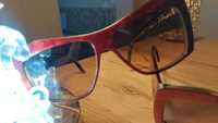 Ochelari de soare vintage Zagato Collezione, handmade, ULTRA visiniu