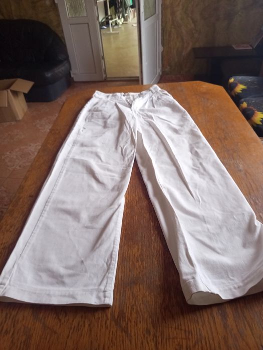 Blugi albi eleganți Nr 38