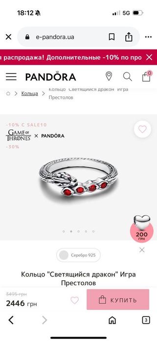 Pandora ring original
