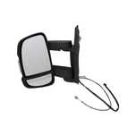 Oglinda exterioara Citroen Jumper, Fiat Ducato (250), Peugeot Boxer, 09.2006-prezent, stanga/dreapta, Crom, manuala, Fara incalzire, carcasa neagra, Convex, View Max, 5770517M, Brat 15, 5 cm, 2 pini, senzo