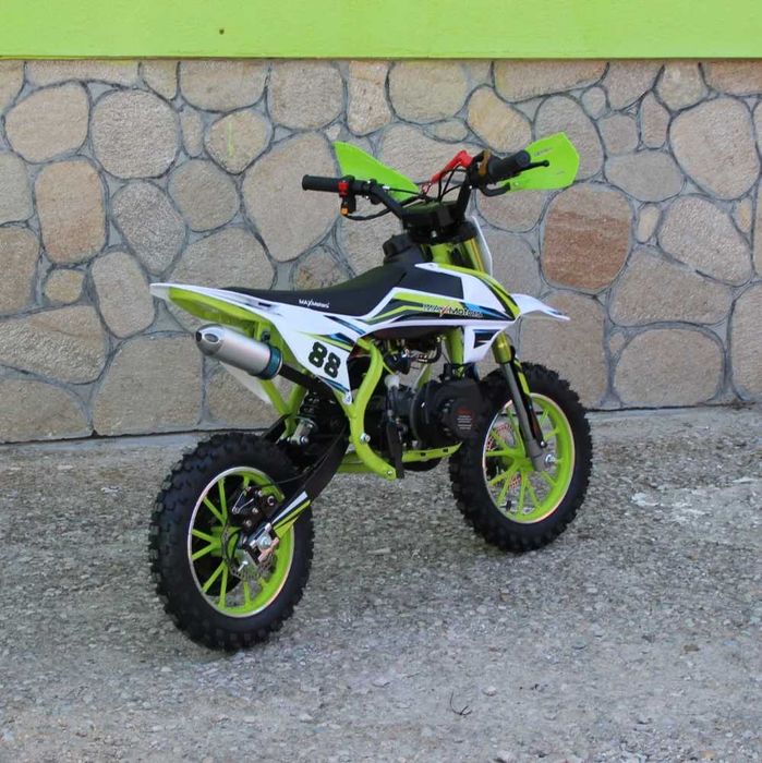 Детски Кросов Мотор MX Sport 50 кубика - Зелен