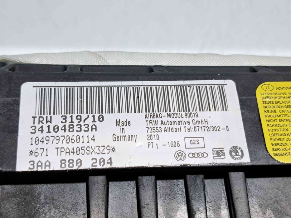 Airbag pasager Volkswagen Passat B6 (3C2) [Fabr 2005-2010] 3AA880204