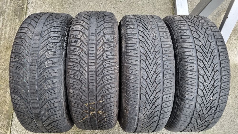 Jante tabla R16 5x108 cu Anvelope iarna Semperit 235/60R16 foarte bune