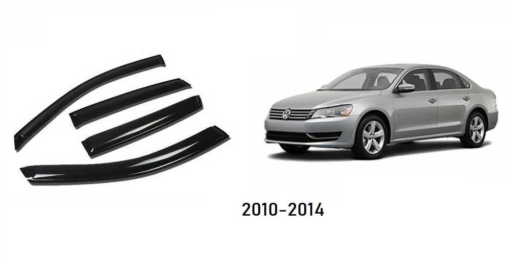 Ветробрани дефлектори врати VW Passat B7 2010 до 2014 предни задни 4