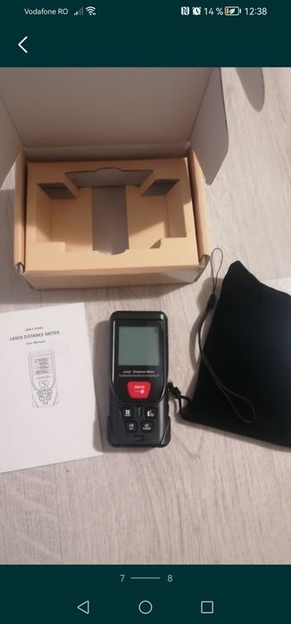 Telemetru precis cu laser, pt măsurarea distantei, suprafeței și a vol