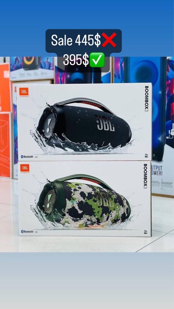 JBL Boombox 3 черный новый оригинал