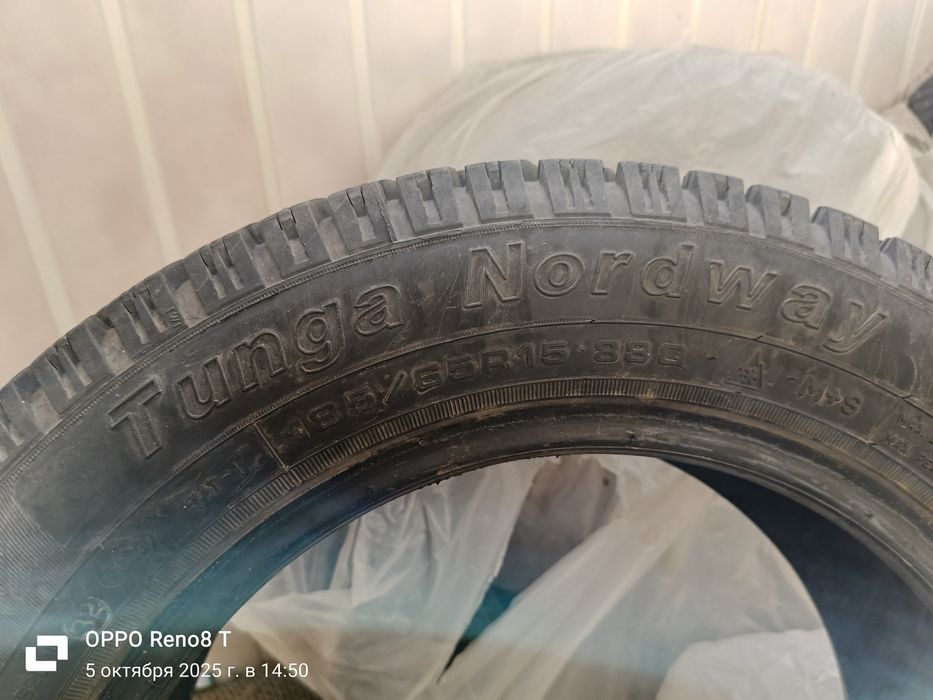 Зимняя резина на шипах комлект 4шт.« tunqa nordwey» 185/65r15