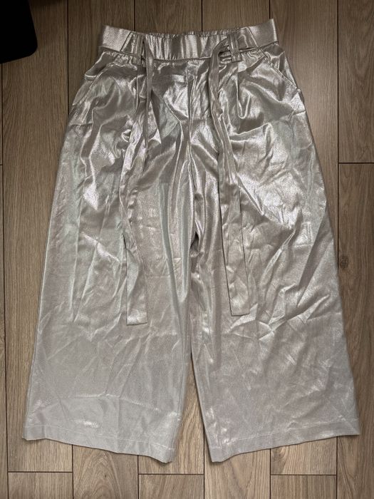 Pantaloni silver Zara, marime M, noi cu eticheta