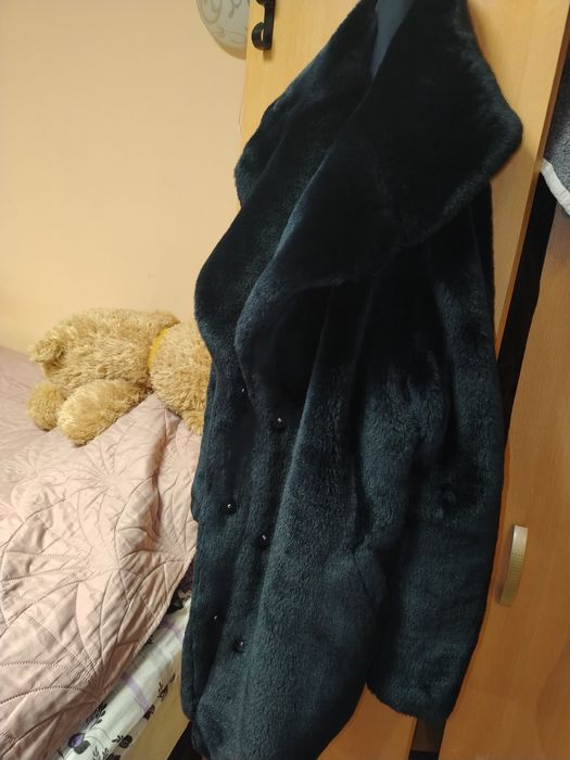 Тъмно синьо, зимно палтоHM,