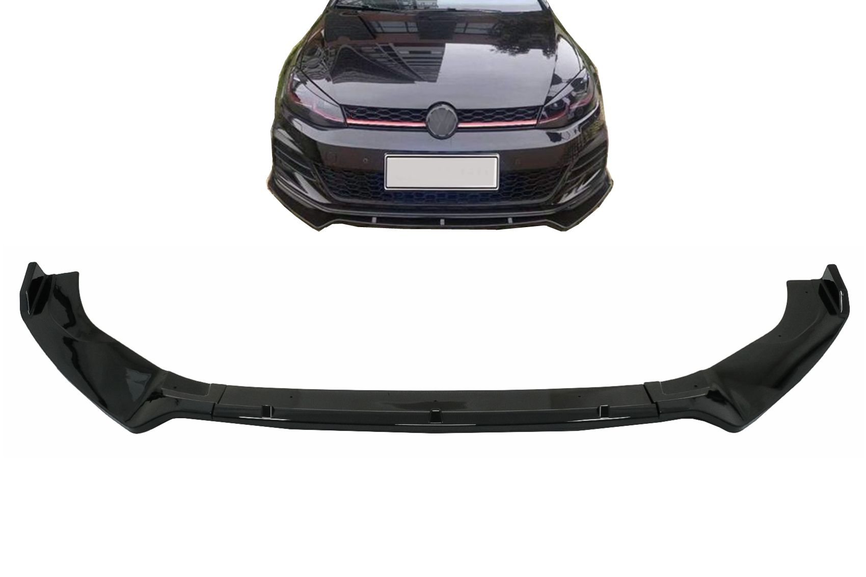 Prelungire Bara Fata Negru Lucios VW Golf 7 GTI 7.5 GTI & R