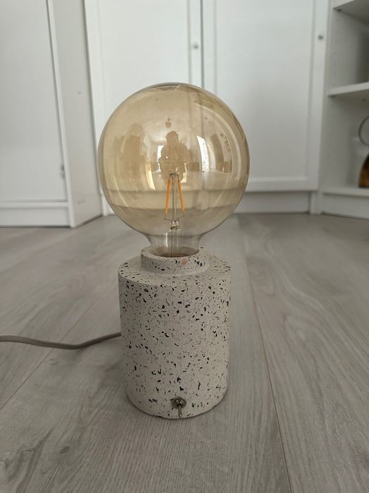 Set 2 veioze marmura ZARA Home + 2 becuri Osram filament E27