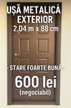 Ușă metalica exterior
