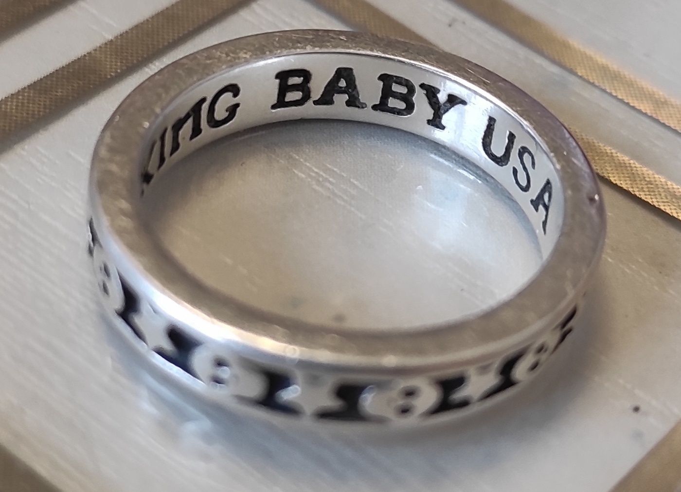 Кольцо серебро 925 мужское King BABY USA