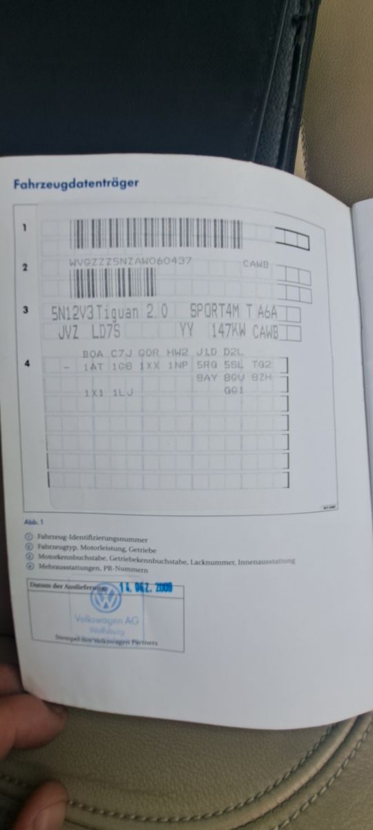 Aripa dreapta VW Tiguan completa cod LD7S