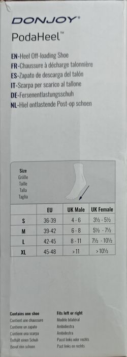 Pantof cu descărcare calcaneana