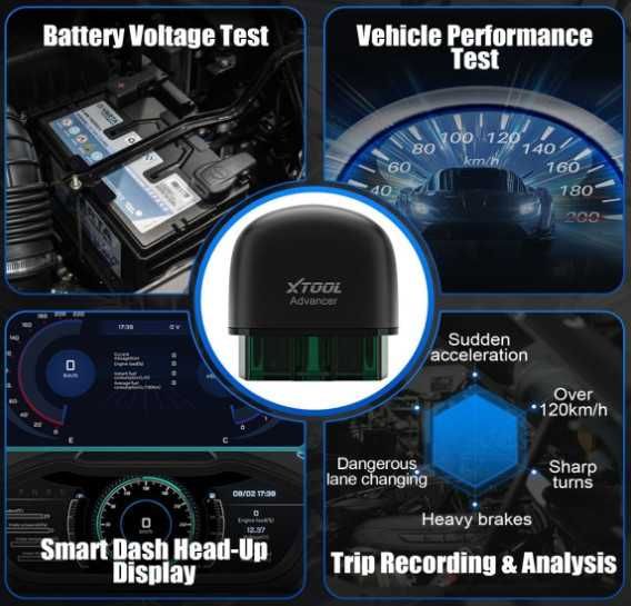Автодиагностичен тестер Xadvancer  Xtool AD20 Pro, безжичен