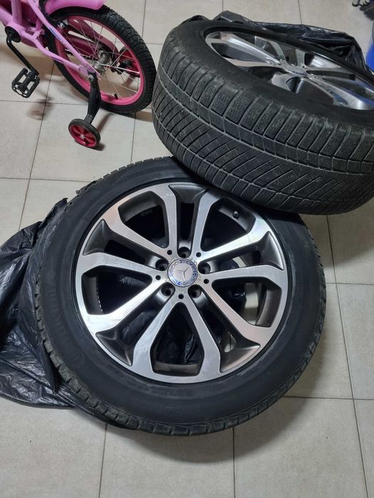 Jante originale mercedes gle / ml / glc  + anvelope continental iarna