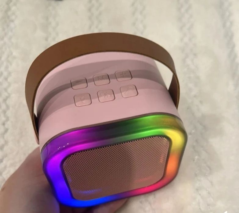 Караоке колонка с двумя микрофонами