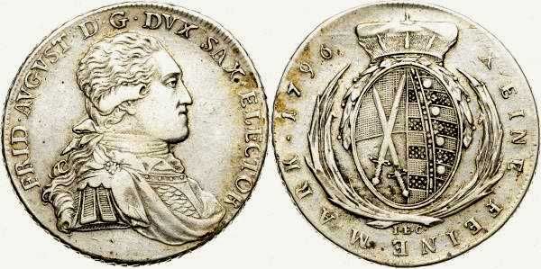 Фридрих Август III Taler 1796